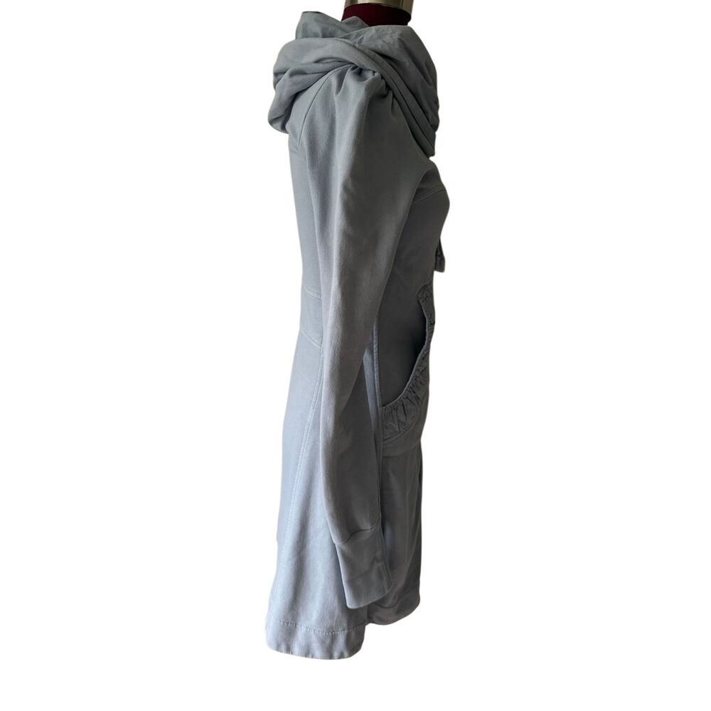 Prairie Underground Long Cloak Hoodie Full Zip Blue XS - Picture 8 of 12